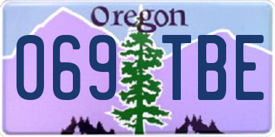 OR license plate 069TBE