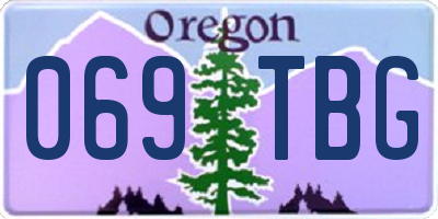 OR license plate 069TBG