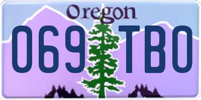 OR license plate 069TBO