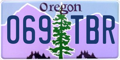 OR license plate 069TBR
