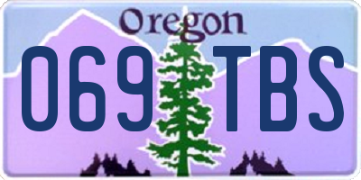 OR license plate 069TBS