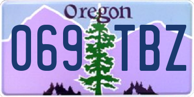 OR license plate 069TBZ