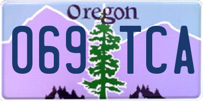 OR license plate 069TCA