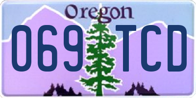 OR license plate 069TCD