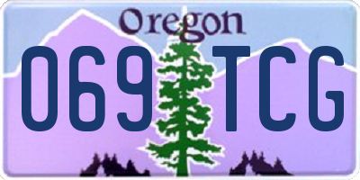 OR license plate 069TCG