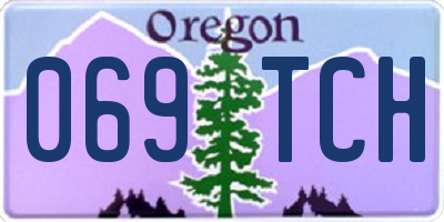 OR license plate 069TCH