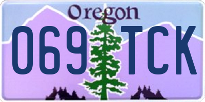 OR license plate 069TCK