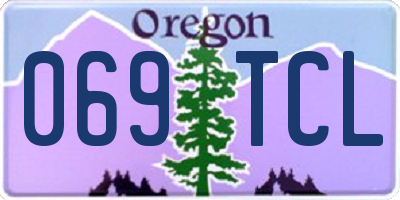 OR license plate 069TCL