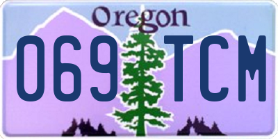 OR license plate 069TCM