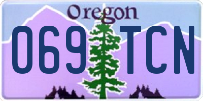 OR license plate 069TCN