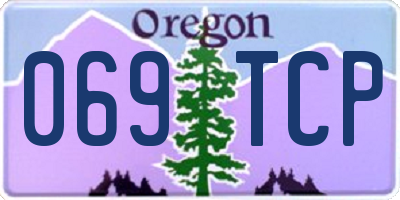 OR license plate 069TCP
