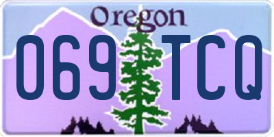 OR license plate 069TCQ