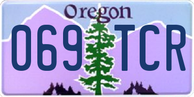 OR license plate 069TCR