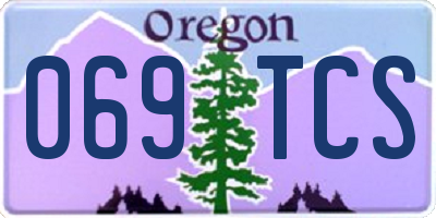 OR license plate 069TCS