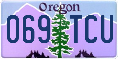 OR license plate 069TCU