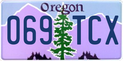 OR license plate 069TCX