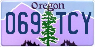 OR license plate 069TCY