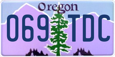 OR license plate 069TDC