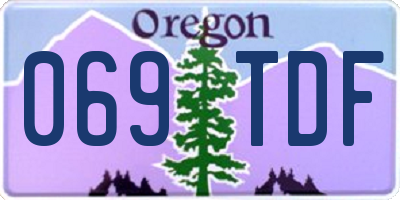 OR license plate 069TDF