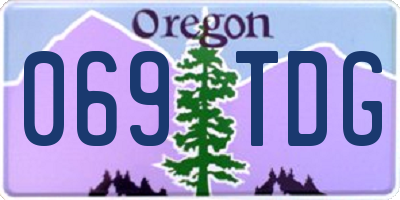 OR license plate 069TDG