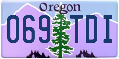 OR license plate 069TDI
