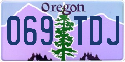 OR license plate 069TDJ