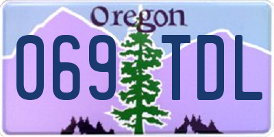 OR license plate 069TDL