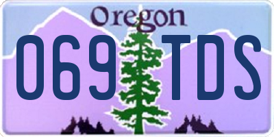 OR license plate 069TDS