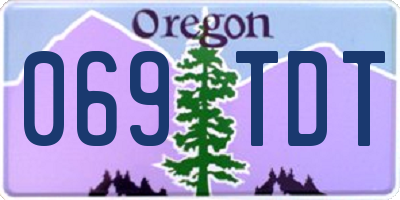 OR license plate 069TDT