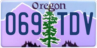 OR license plate 069TDV