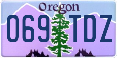 OR license plate 069TDZ