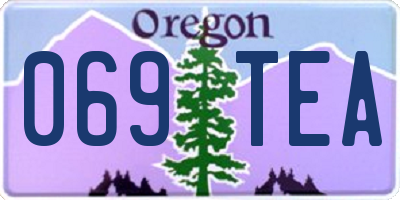 OR license plate 069TEA