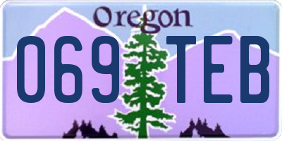 OR license plate 069TEB