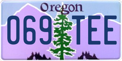 OR license plate 069TEE