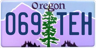 OR license plate 069TEH