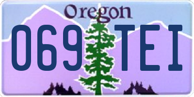 OR license plate 069TEI