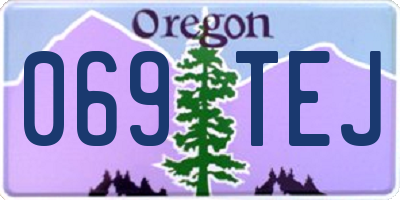 OR license plate 069TEJ