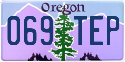 OR license plate 069TEP