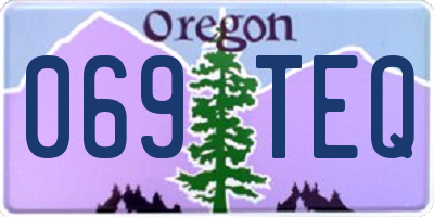 OR license plate 069TEQ