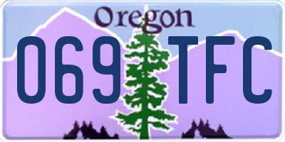 OR license plate 069TFC