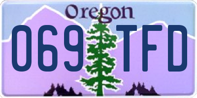 OR license plate 069TFD