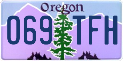OR license plate 069TFH