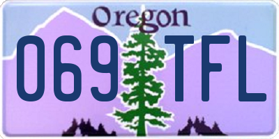 OR license plate 069TFL