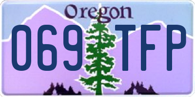 OR license plate 069TFP