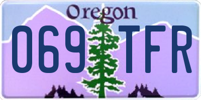 OR license plate 069TFR