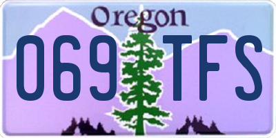 OR license plate 069TFS