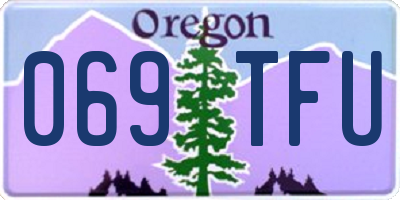 OR license plate 069TFU