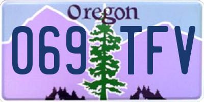 OR license plate 069TFV