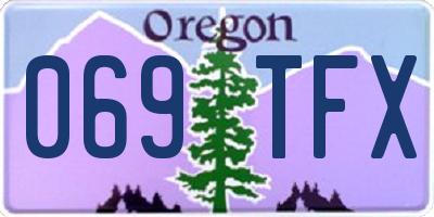 OR license plate 069TFX