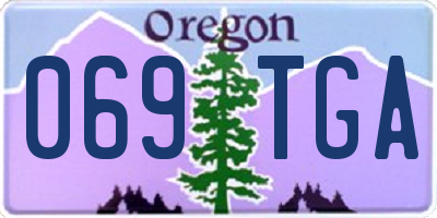 OR license plate 069TGA